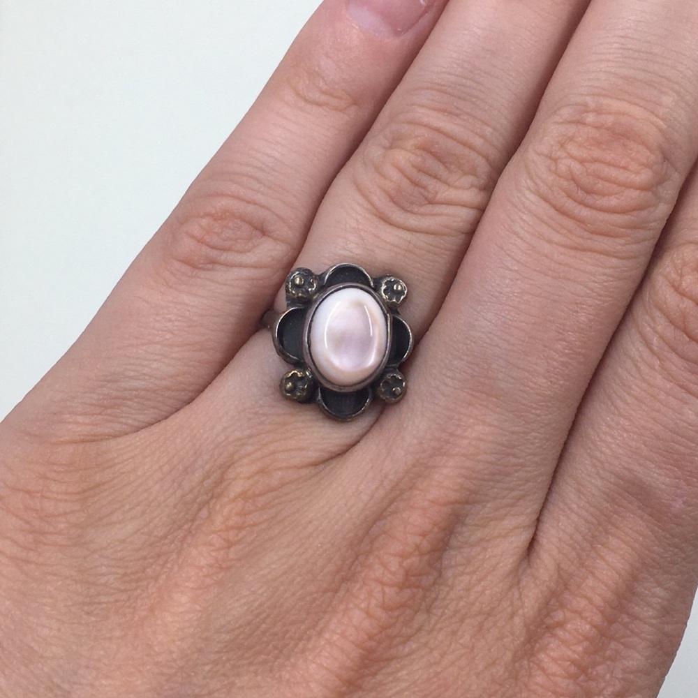 Sterling & MOP Ring